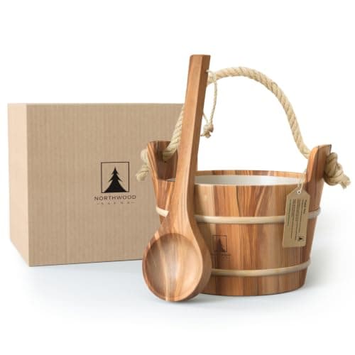 Northwood Northwood Sauna Cedar Bucket & Ladle Set (1 gal)