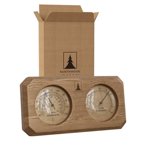 Northwood Sauna Northwood Sauna Cedar 2-in-1 Thermometer & Hygrometer